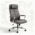 Leather office chair with adjustable height and ergonomic design 60 x 60 x 120cm